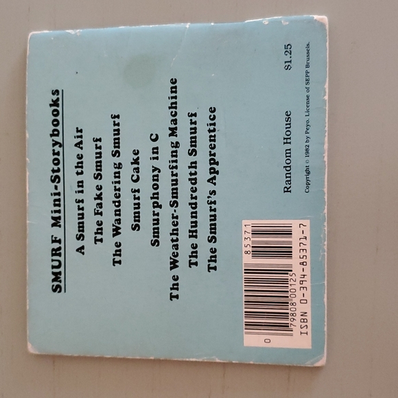 Vintage 1982 The Weather-Smurfing Machine Book - Picture 8 of 10